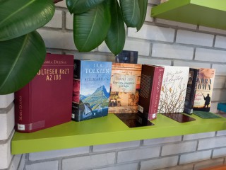 A kihelyezett könyvek a Témánál vagyunk polcon