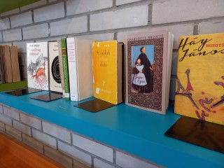 A kihelyezett könyvek a Témánál vagyunk polcon