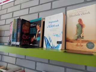 A kihelyezett könyvek a Témánál vagyunk polcon