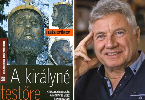 a szerző fotója és a könyv borítója