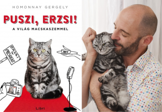 A szerző és a könyv borítója