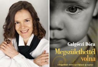 A szerző és a könyv borítója