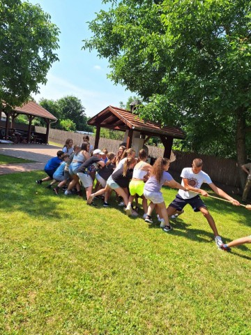 A Római Katolikus hittan tábor résztvevői(nek a fele)