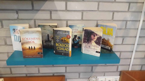 A kihelyezett könyvek a Témánál vagyunk polcon