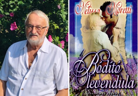 a szerző fotója és a könyv borítója