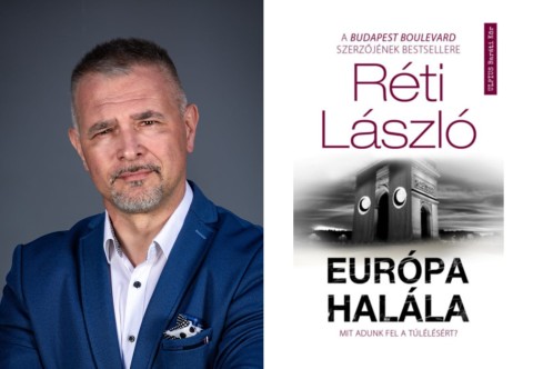 A szerző fotója és a könyv borítója