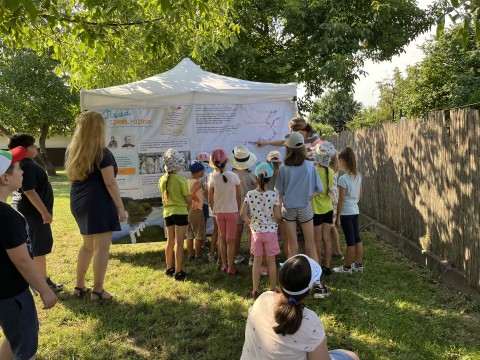 Az Árral szemben című vándorkiállítást is megnéztük