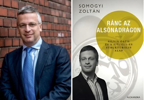 A szerző fotója és a könyv borítója