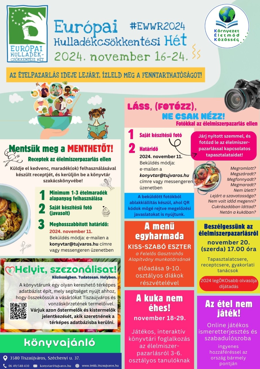 Az Európai Hulladékcsökkentési Hét teljes programja