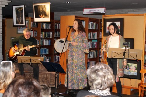 A Róka Lánya zenekar előadás közben.