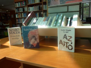 A kihíváshoz kihelyezett könyvek a könyvtárban