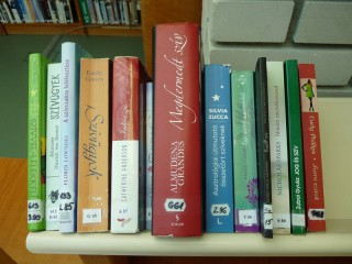 A kihíváshoz kihelyezett könyvek könyvtárunkban.