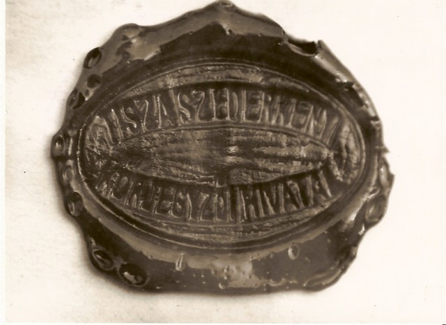 Tiszaszederkény pecsét lenyomat