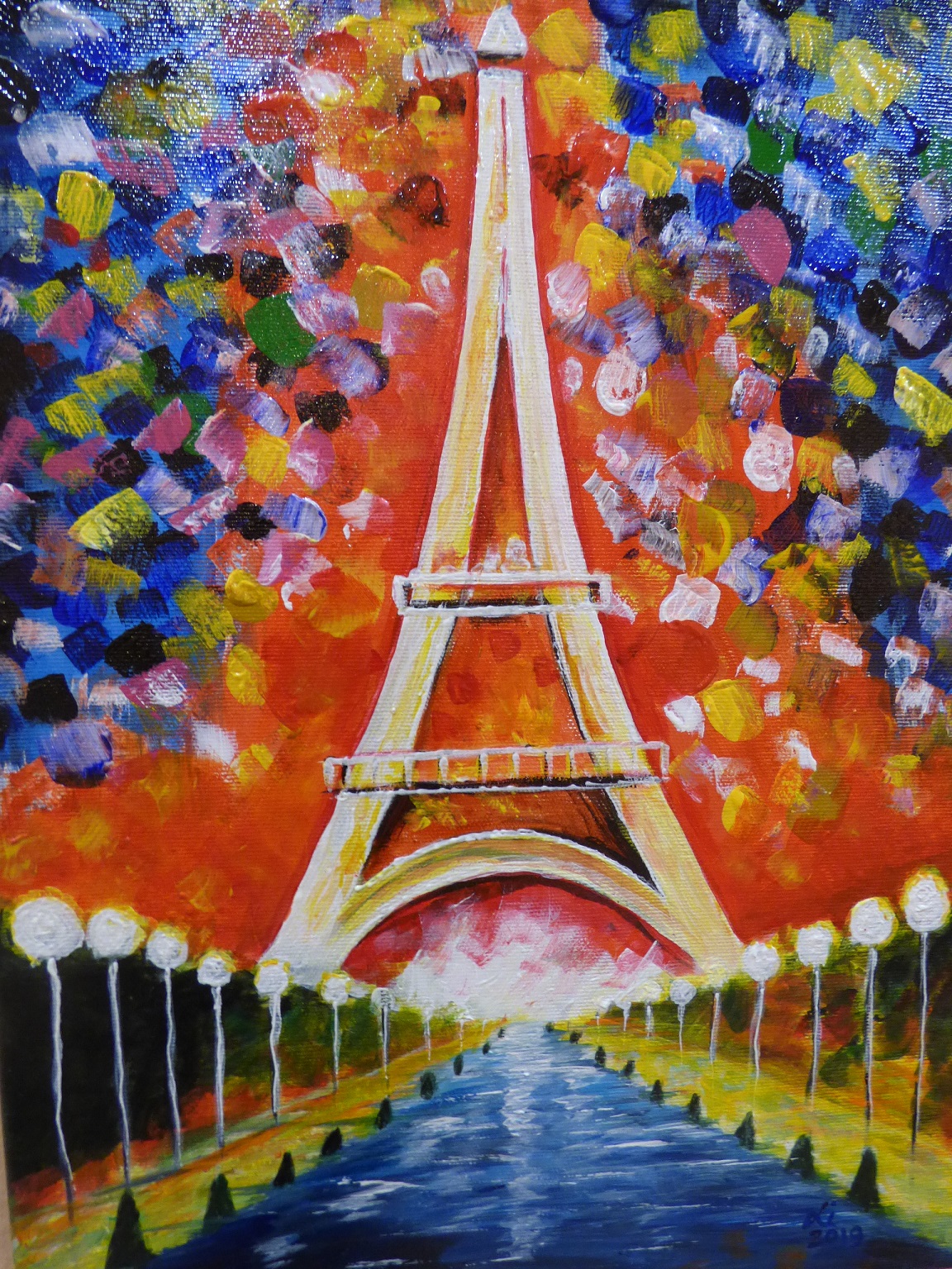 Eiffel torony (Leonid Afremov inspiráció)