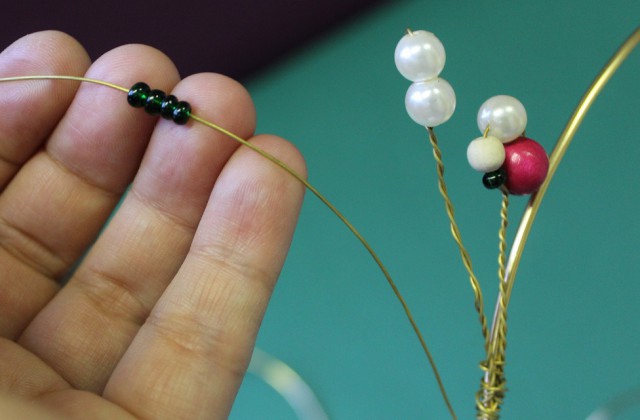 A koszorú elkészítésének fázisai