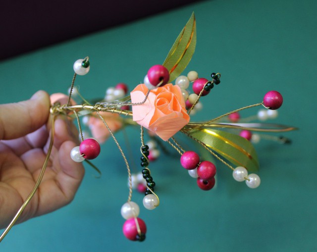 A koszorú elkészítésének fázisai