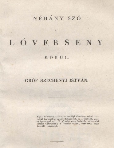 Lóverseny (könyvborító)