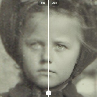 A számítógépes program segítségével restaurált kép.