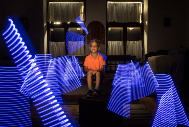 Portrékészítés fényfestéssel