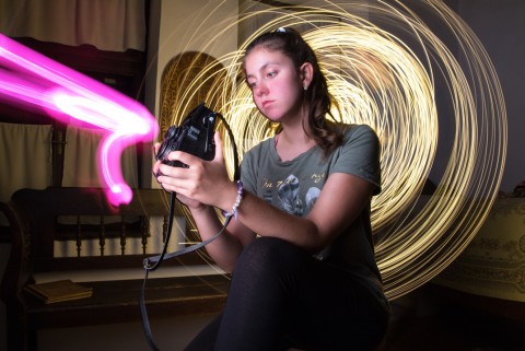 Portrékészítés fényfestéssel