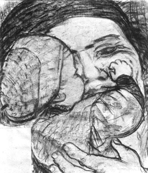 Az anya - szénrajz