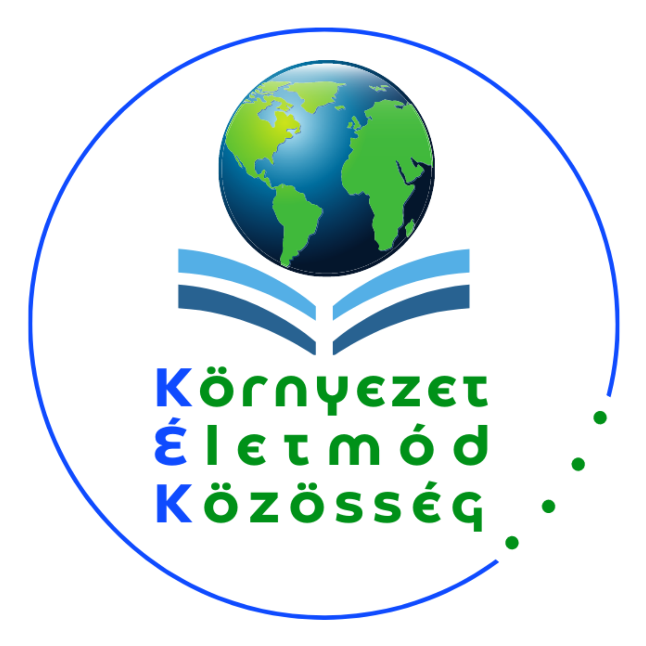 KÉK logó nagy kör háttér nélküli