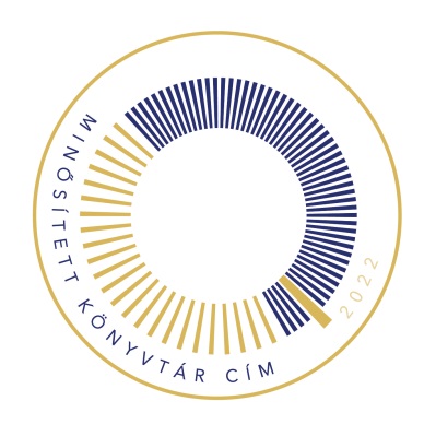 Minősített Könyvtár Cím logó